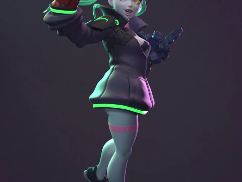 Rebecca Cyberpunk Edgerunners 3D Print Model