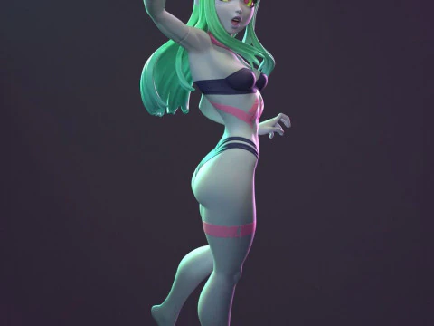 Rebecca Cyberpunk Edgerunners 3D Print Model
