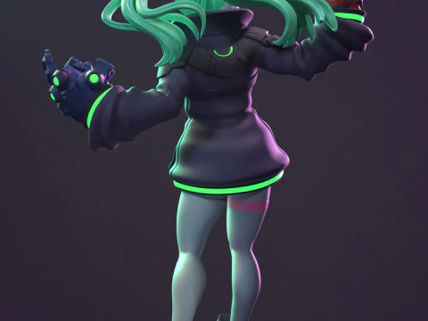 Rebecca Cyberpunk Edgerunners 3D Print Model