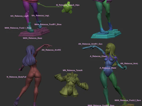Rebecca Cyberpunk Edgerunners 3D Print Model