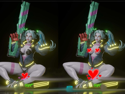 Cyberpunk Edgerunners Rebecca 3D printmodel