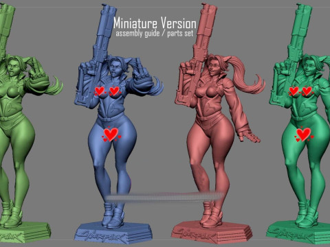 Cyberpunk Edgerunners Rebecca 3D printmodel