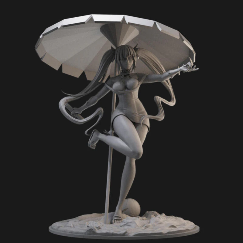 Hestia - Danmachi 3D Print Model .c4d .max .obj .3ds .fbx .stl .blend 