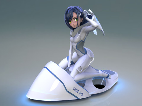 Ichigo From Darling in the Franxx Model Cetak 3D