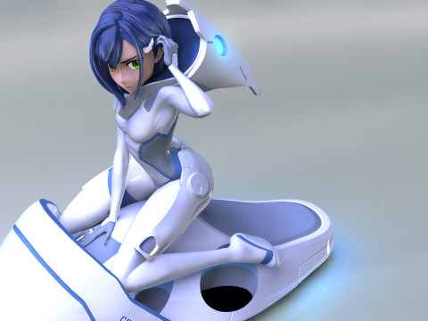 Ichigo From Darling in the Franxx Model Cetak 3D