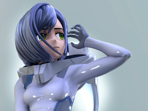 Ichigo From Darling in the Franxx Model Cetak 3D