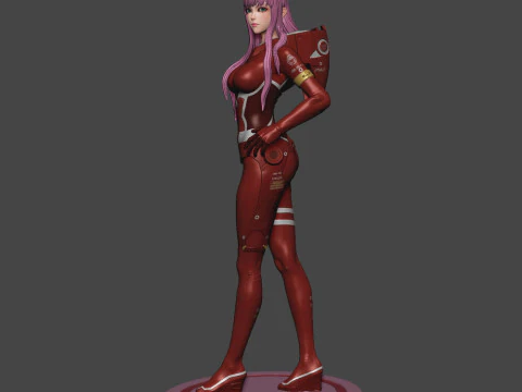 Zero Two Figure 3D Print Model