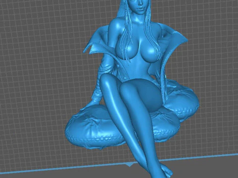 Zero Two Sitting 3D Print Model