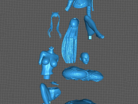 Zero Two Sitting Model Cetak 3D