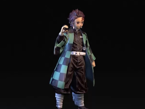 Tanjiro Kamado Demon Slayer 3D Принт Модель