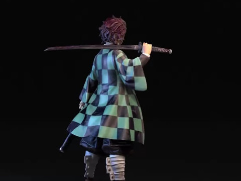 Tanjiro Kamado Demon Slayer 3D Принт Модель