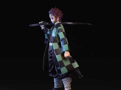 Tanjiro Kamado Demon Slayer 3D Print Model