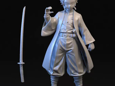 Tanjiro Kamado Demon Slayer 3D Print Model