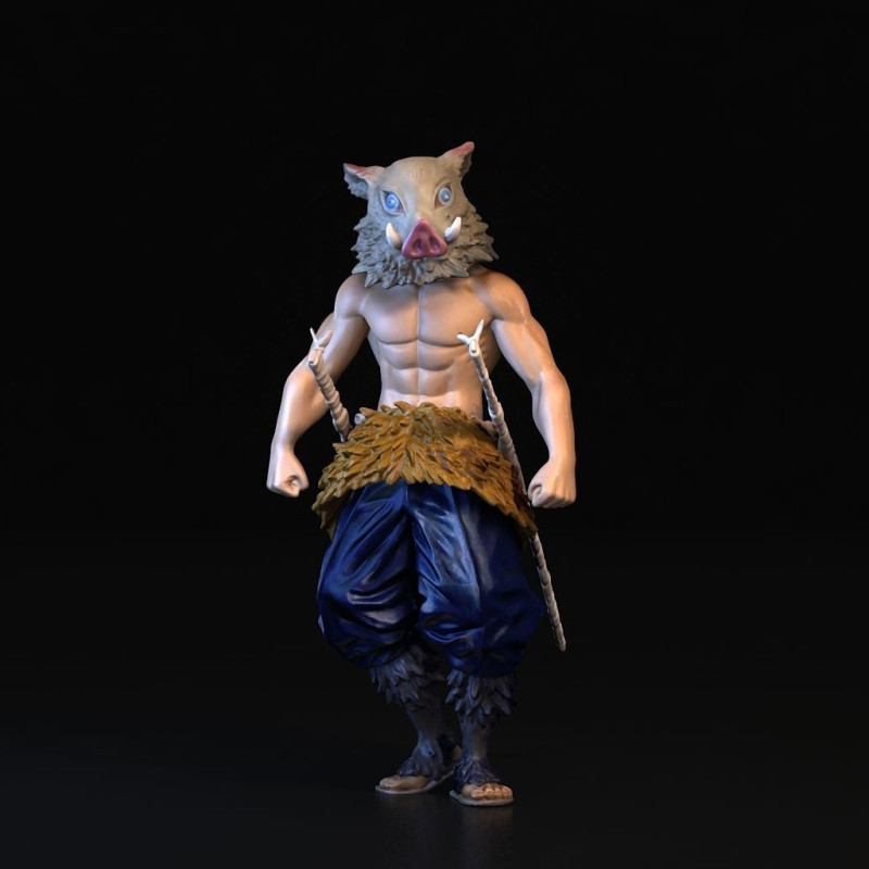 Inosuke Hashibira Demon Slayer 3D 프린트 모델 .c4d .max .obj .3ds .fbx .stl .blend