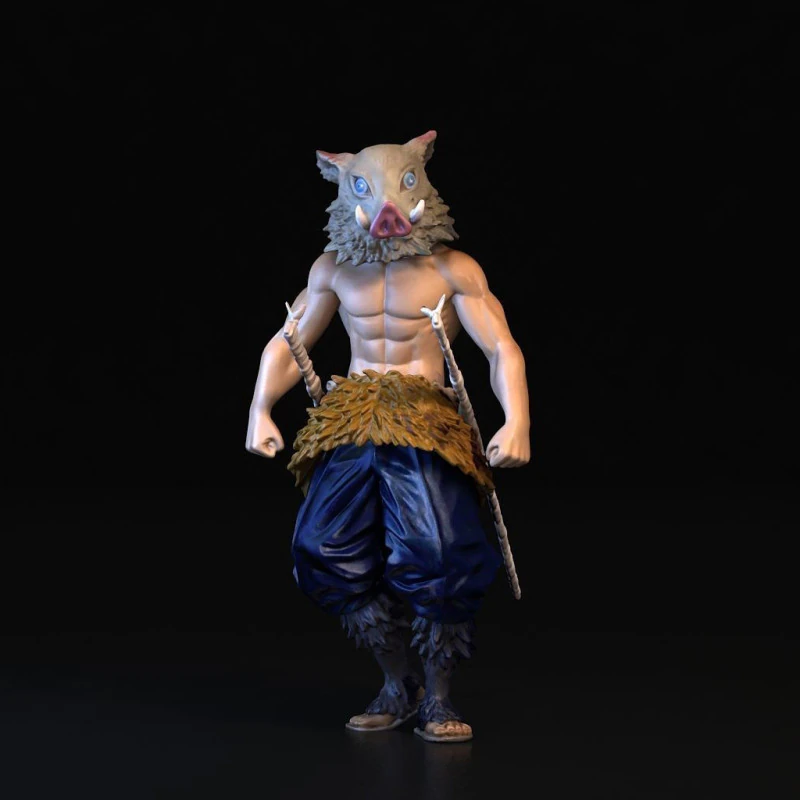 Inosuke Hashibira Demon Slayer 3D Print Model .c4d .max .obj .3ds .fbx .stl .blend