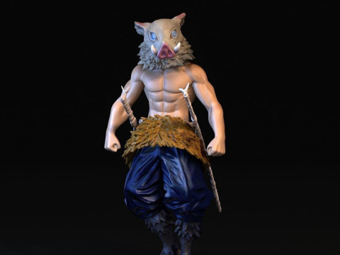 Inosuke Hashibira Demon Slayer 3D Print Model