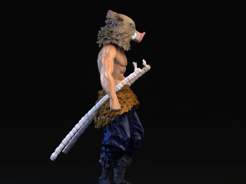 Inosuke Hashibira Demon Slayer 3D Print Model