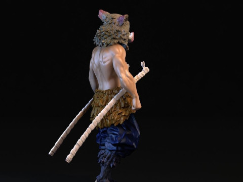 Inosuke Hashibira Demon Slayer 3D 프린트 모델