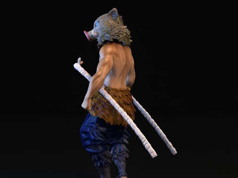 Inosuke Hashibira Demon Slayer 3D 프린트 모델