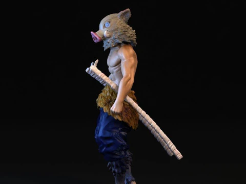 Inosuke Hashibira Demon Slayer 3D Print Model
