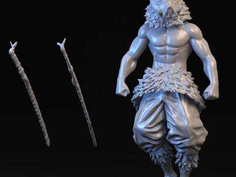 Inosuke Hashibira Demon Slayer 3D Print Model