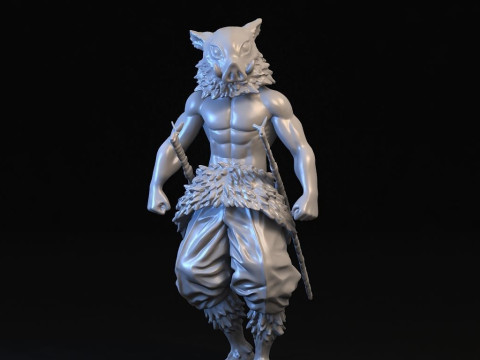 Inosuke Hashibira Demon Slayer 3D 프린트 모델