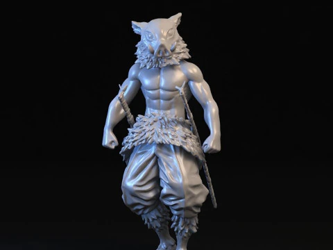 Inosuke Hashibira Demon Slayer 3D Print Model