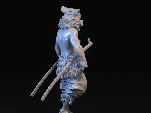 Inosuke Hashibira Demon Slayer 3D 프린트 모델