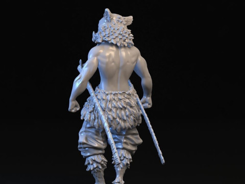 Inosuke Hashibira Demon Slayer 3D 프린트 모델