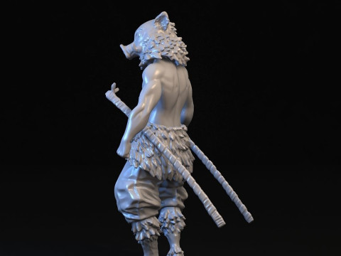 Inosuke Hashibira Demon Slayer 3D 프린트 모델