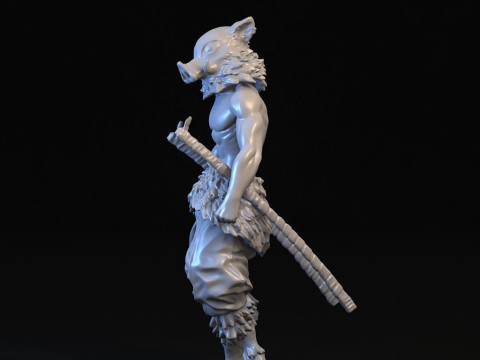 Inosuke Hashibira Demon Slayer 3D 프린트 모델