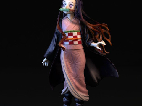 Nezuko Kamado Demon Slayer 3D Print Model