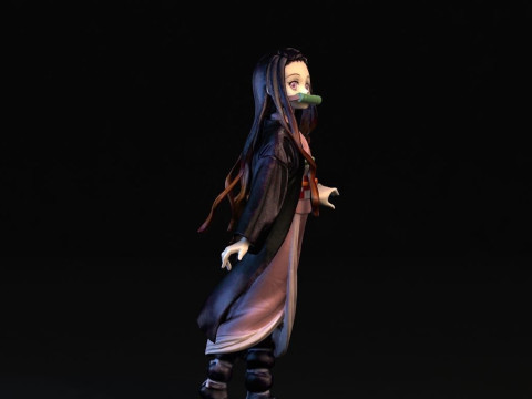 Nezuko Kamado Demon Slayer Modelo de Impressão 3D