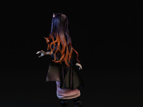 Nezuko Kamado Demon Slayer Modelo de Impressão 3D