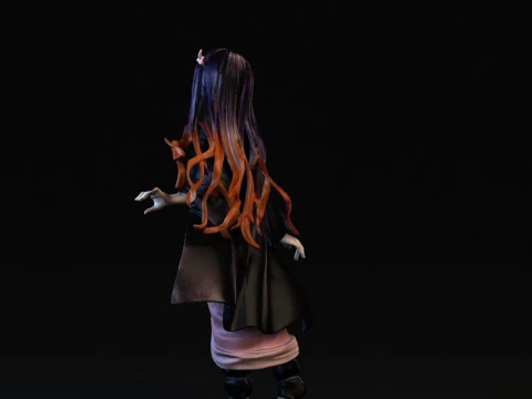 Nezuko Kamado Demon Slayer 3D Print Model