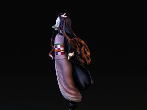 Nezuko Kamado Demon Slayer Modelo de Impressão 3D