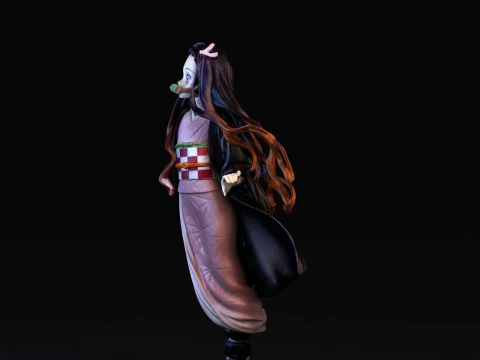 Nezuko Kamado Demon Slayer 3D Print Model