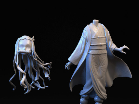 Nezuko Kamado Demon Slayer Modelo de Impressão 3D