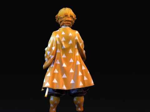 Zenitsu Agatsuma Demon Slayer 3D Print Model