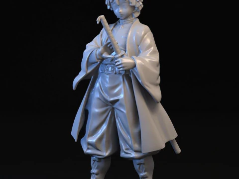 Zenitsu Agatsuma Demon Slayer 3D Print Model