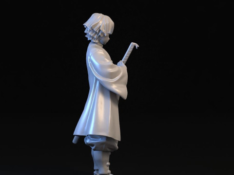Zenitsu Agatsuma Demon Slayer Modèles 3D en vedette
