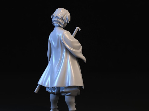 Zenitsu Agatsuma Demon Slayer Modèles 3D en vedette