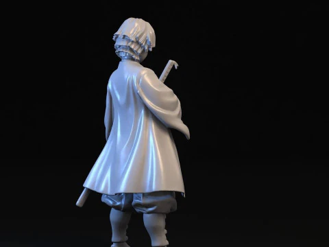 Zenitsu Agatsuma Demon Slayer 3D Print Model