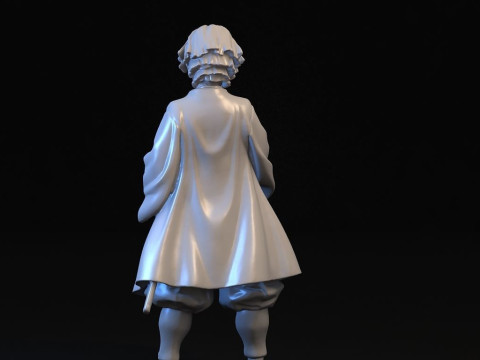 Zenitsu Agatsuma Demon Slayer Modèles 3D en vedette