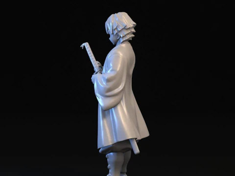 Zenitsu Agatsuma Demon Slayer 3D Print Model