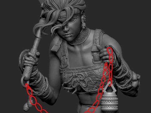 Assassin Figure 3D Print Model