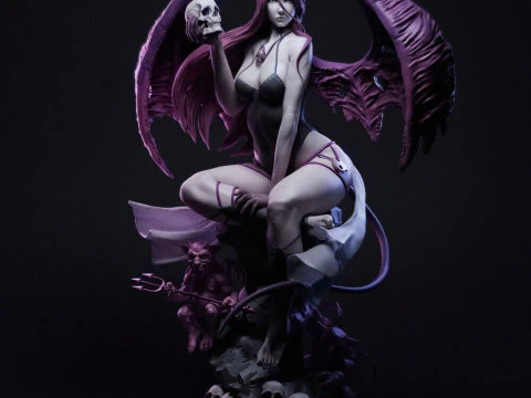 Sukkubus Heykeli 3D Baskı Modeli