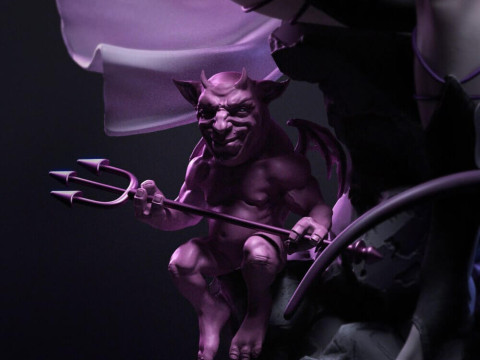 Succubus Statue 3Dプリントモデル