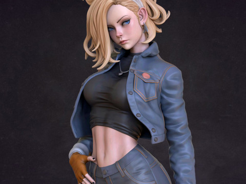 Android 18 3D Baskı Modeli