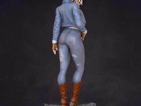 Android 18 3D Baskı Modeli